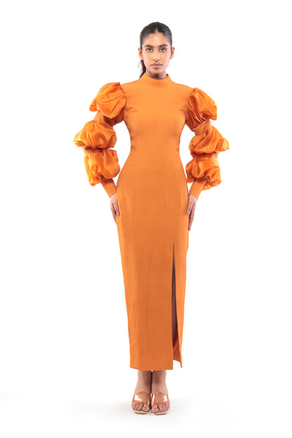 ORANGE WILDWOOD DRESS