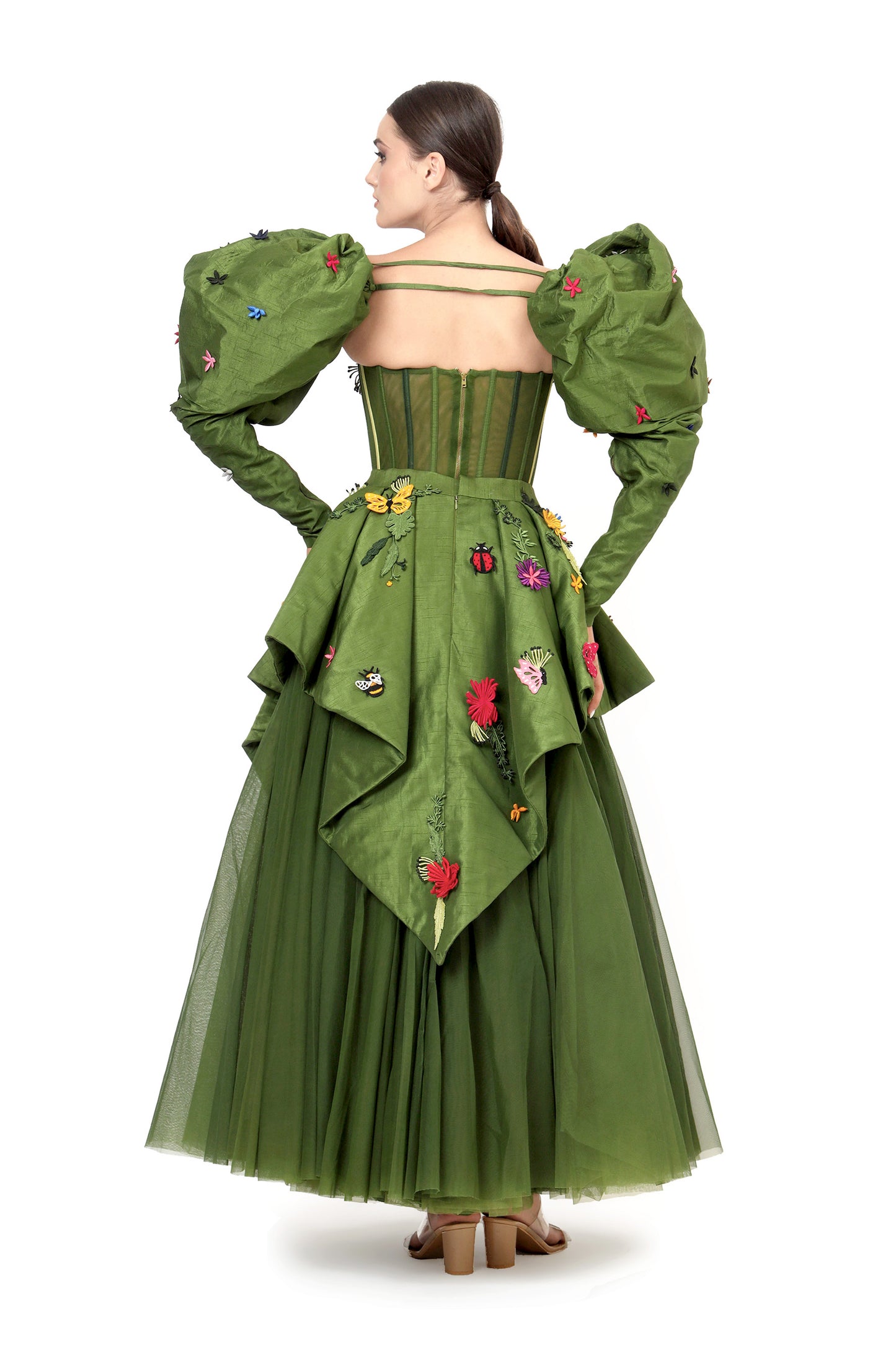 GREEN NIRVANA LEHENGA SET