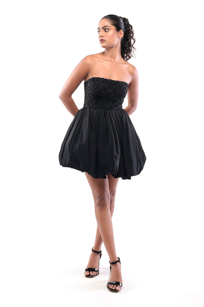 BLACK MIDNIGHT SCULPT DRESS