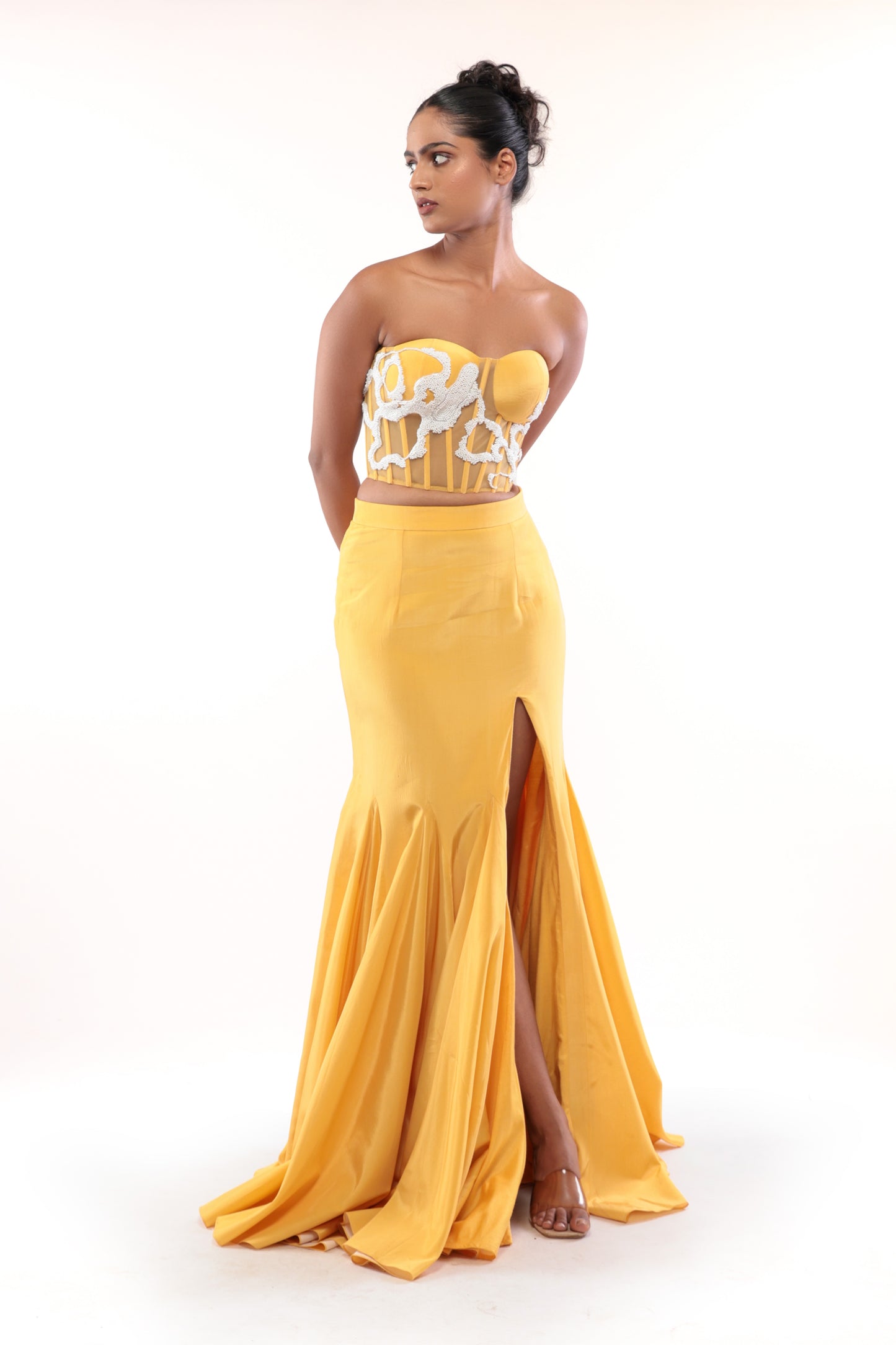 YELLOW SUNFLOWER SOUL SKIRT SET