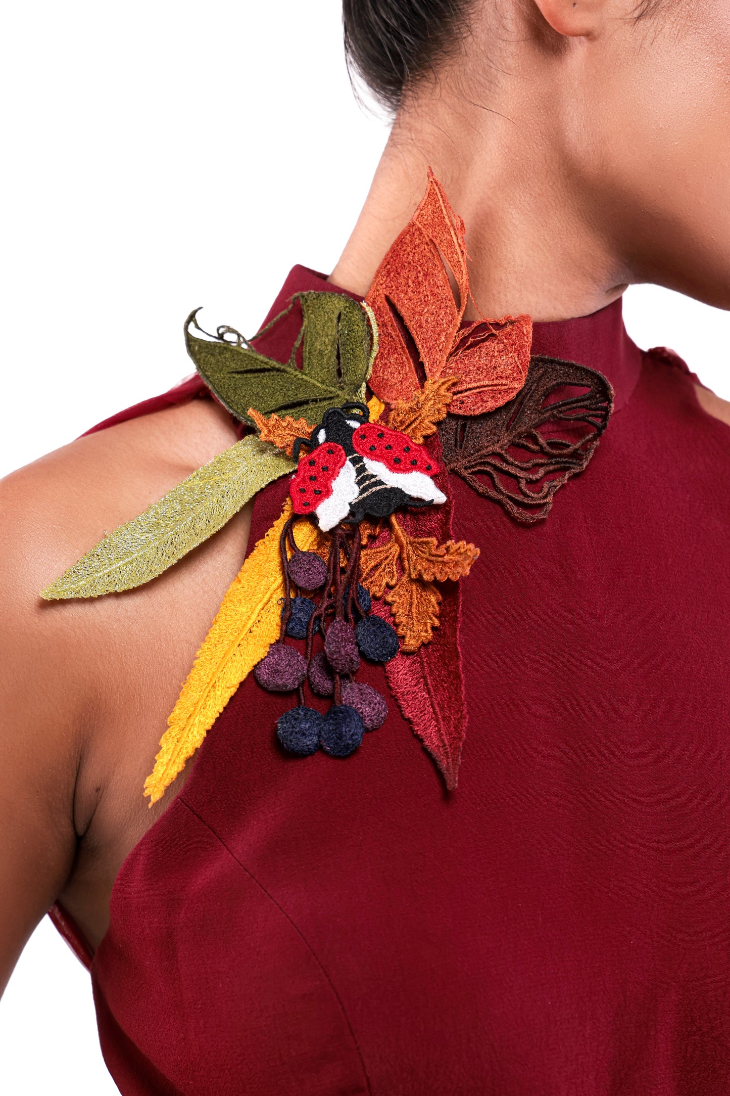 CRIMSON FOLIAGE DRESS