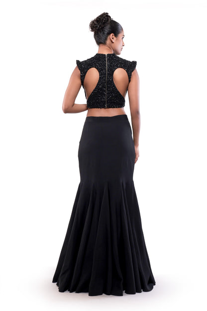 BLACK CAVIAR SKIRT SET