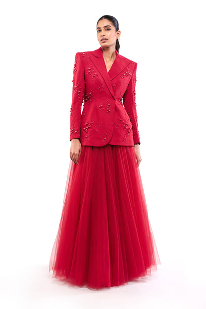 RED ETERNAL LONGING BLAZER