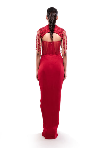 RED BOUNDLESS LOVE DRESS