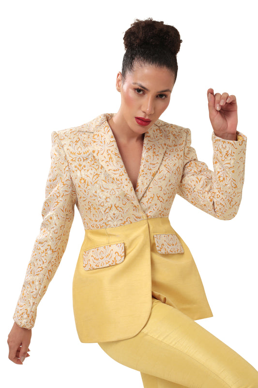 YELLOW OMICRON BLAZER