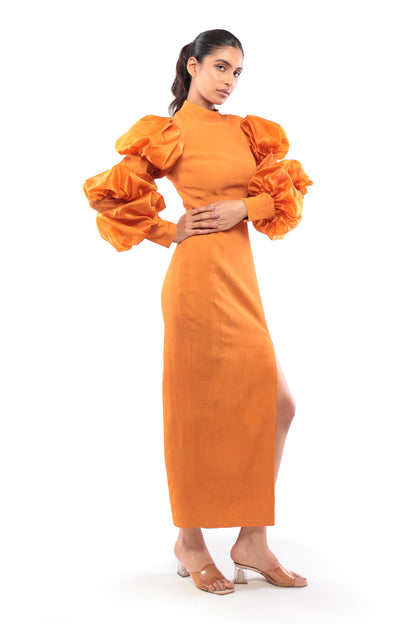 ORANGE WILDWOOD DRESS
