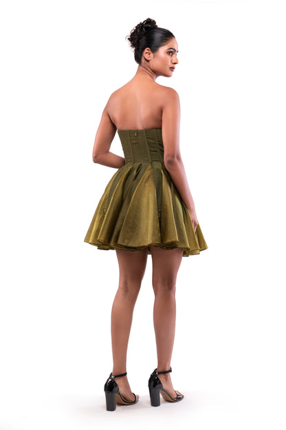 GREEN MOSS HAVEN DRESS