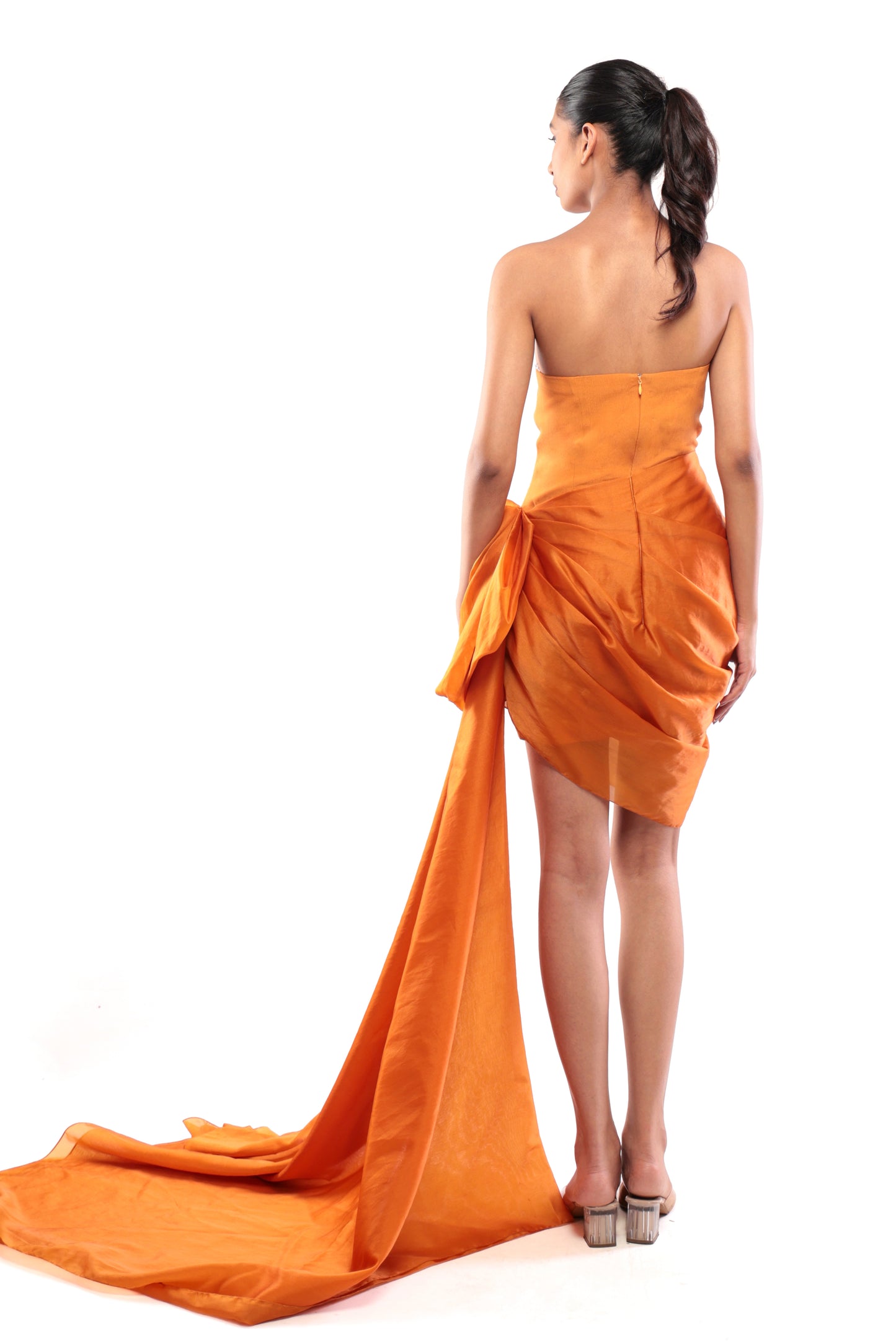 ORANGE AFTERGLOW DRESS