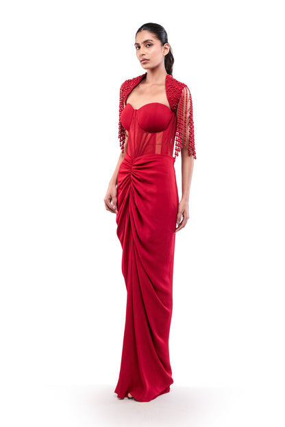 RED BOUNDLESS LOVE DRESS