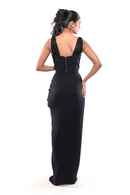 BLACK MIDNIGHT MIRAGE CORSET TOP