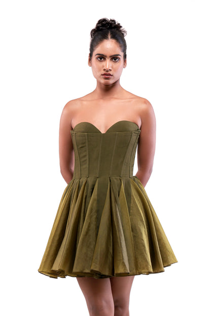 GREEN MOSS HAVEN DRESS