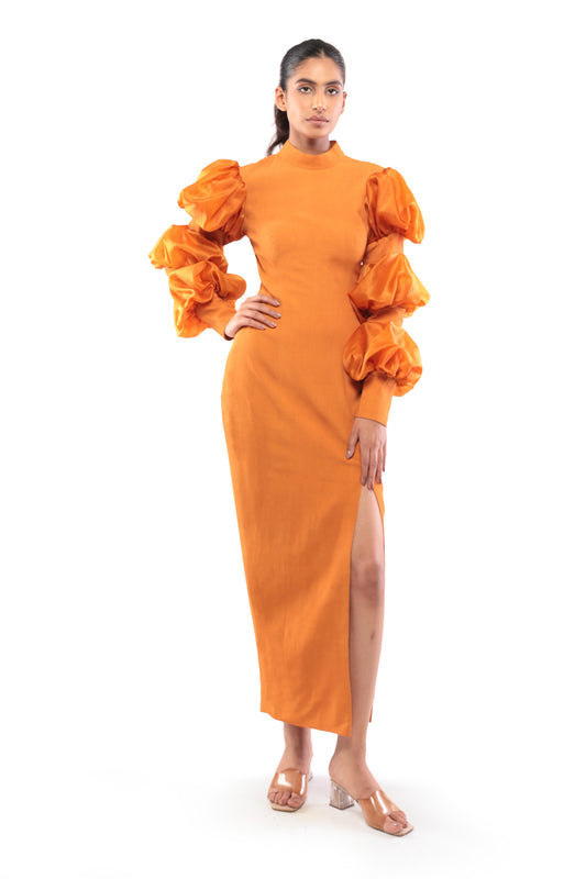 ORANGE WILDWOOD DRESS
