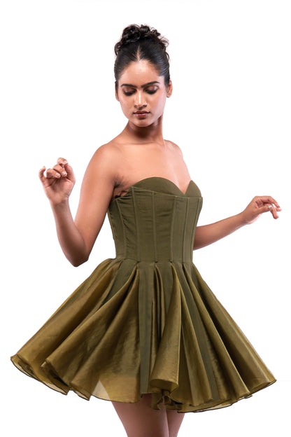 GREEN MOSS HAVEN DRESS