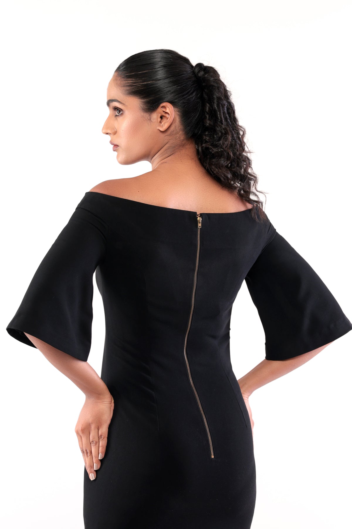BLACK BOLD AXIS DRESS