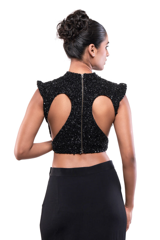 BLACK CAVIAR CROPTOP