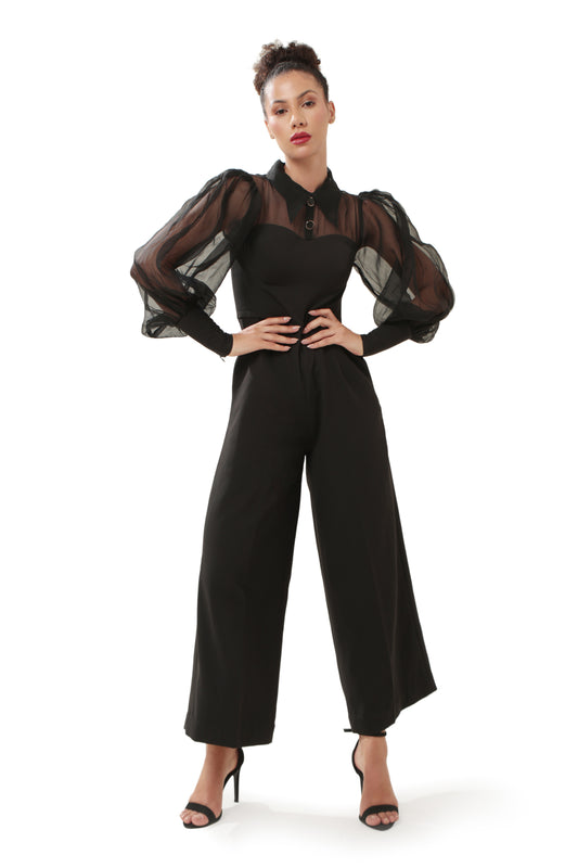 BLACK SHADOW JUMPSUIT