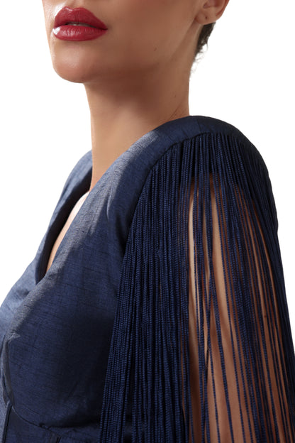 NAVY BLUE STARLESS SEA DRESS