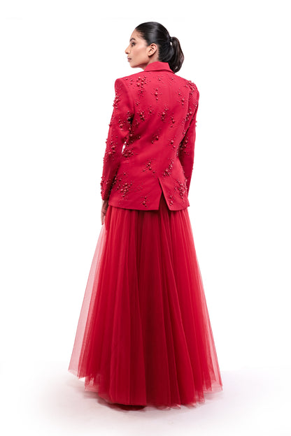 RED ETERNAL LONGING BLAZER