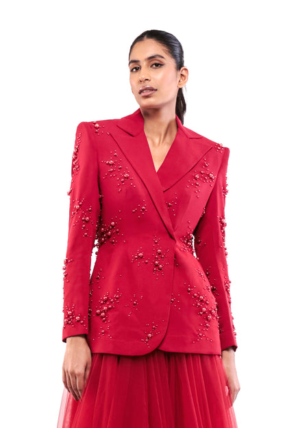 RED ETERNAL LONGING BLAZER