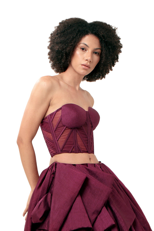 PURPLE ATTRACTION CORSET TOP