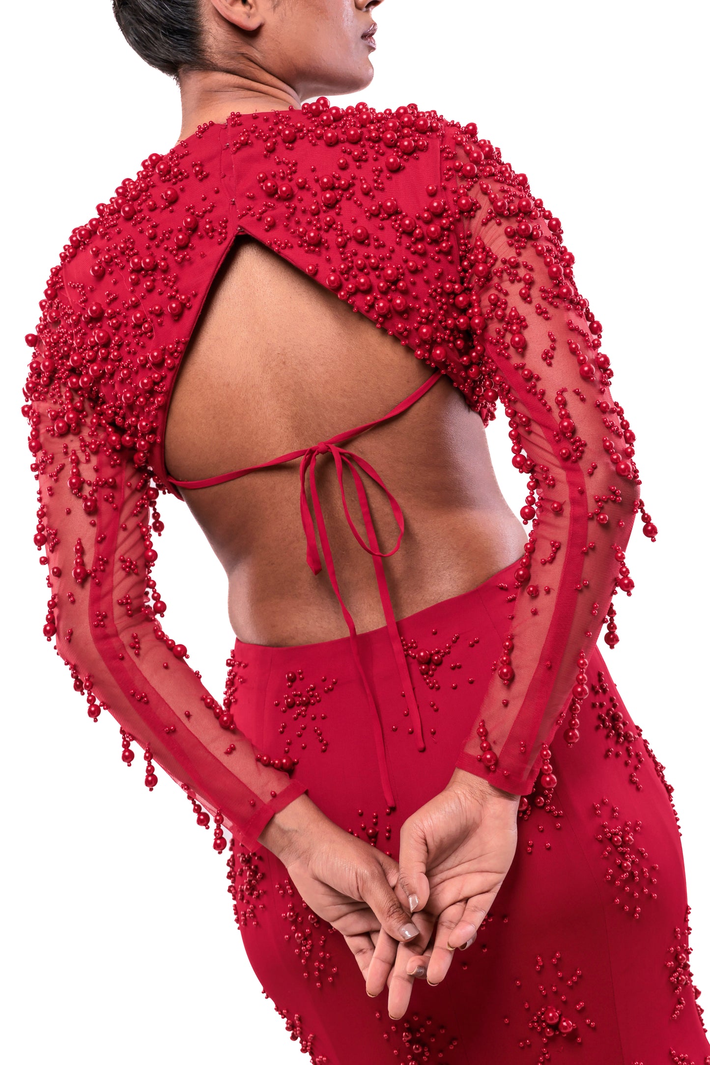 RED INFINITE LOVE LEHENGA SET