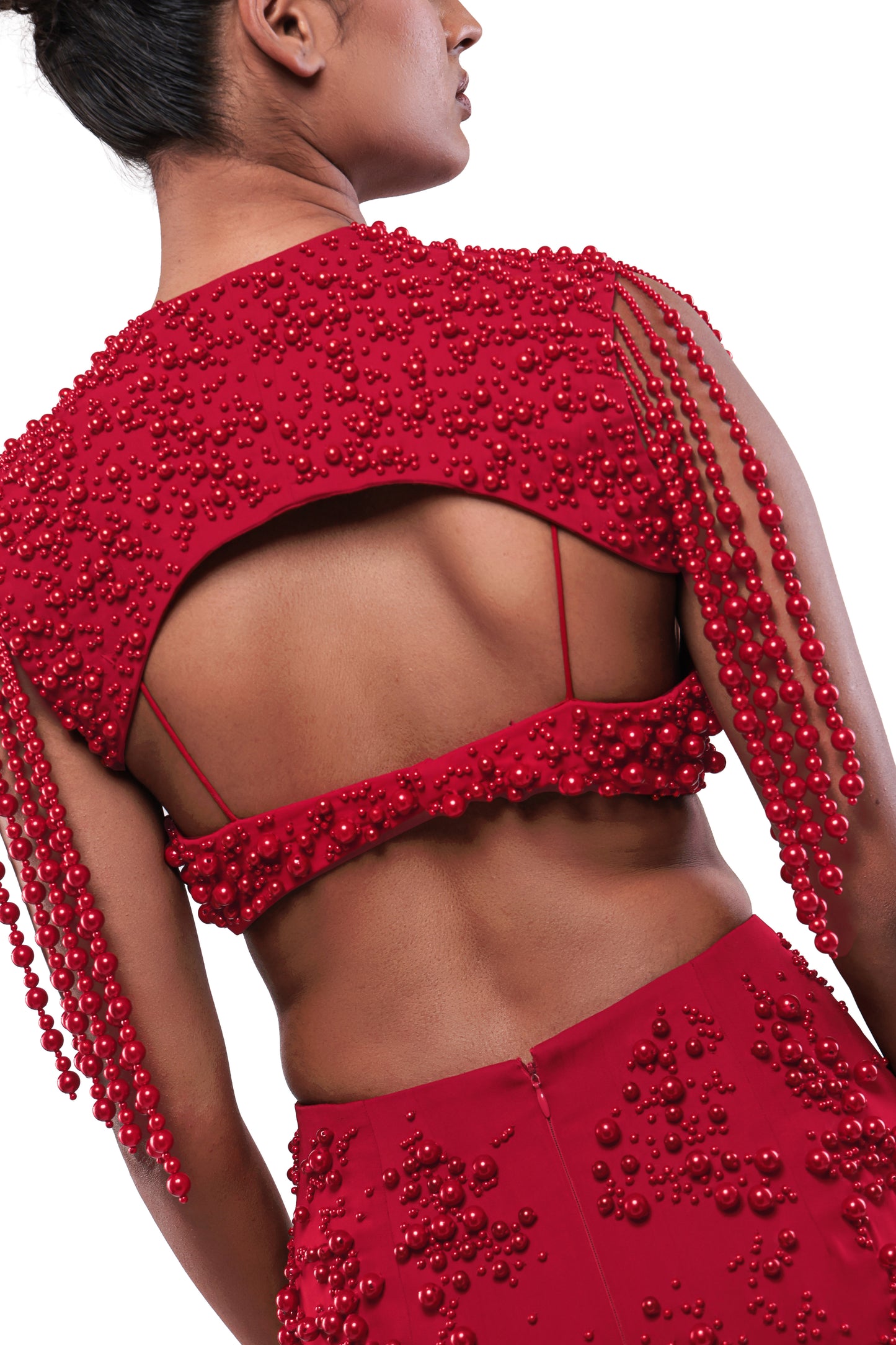 RED EVERMORE SKIRT SET